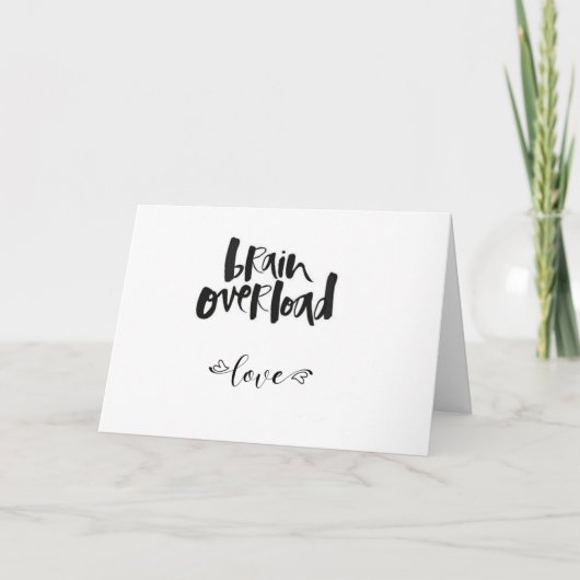 ALLES, WAS ICH Tu **DENKE DARAN, WIE VIEL ICH SIE Karte (Vorderseite)