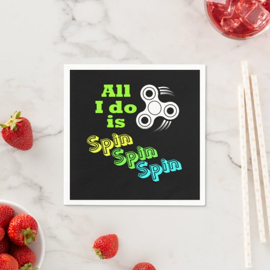 Alles, was ich tue, ist das Spin Fidget Spinner Serviette (Beispiel)