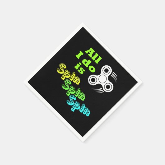 Alles, was ich tue, ist das Spin Fidget Spinner Serviette (Ecke)