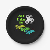 Alles, was ich tue, ist die Spin-Fidget-Spinner Pappteller (Vorderseite)