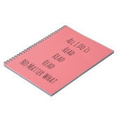 Alles, was ich tue, ist zu lesen notizblock (Linke Seite)