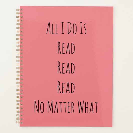 Alles, was ich tue, ist zu lesen planer (Vorderseite)