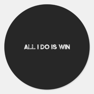 Alles, was ich tue, Motivierend Gymnastik Fitness  Runder Aufkleber