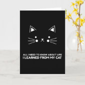 Alles, was ich über das Leben wissen muss, das ich Karte (Gelbe Blume)