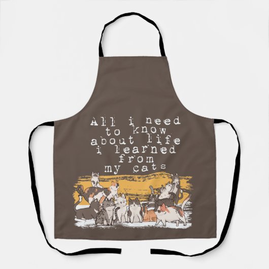 Alles, was ich über das Leben wissen muss, lernt m Schürze (Vorderseite)