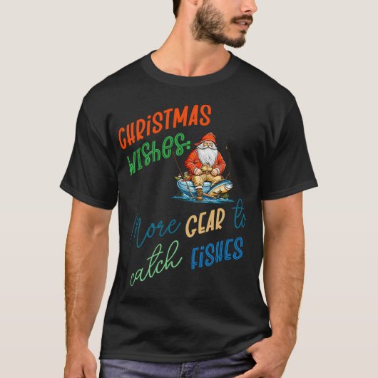 Alles, was ich will, ist mehr Köder Angeln Fischer T-Shirt (Vorderseite)