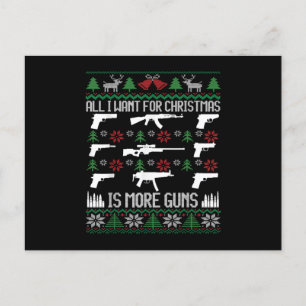 Alles, was ich wollte, ist mehr Gewehrsammler jage Ankündigungspostkarte