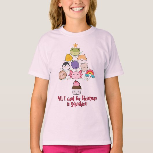 Alles, was ich Wollte, ist Squishies Xmas Tree T-Shirt (Vorderseite)