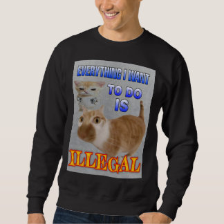 Alles, was ich wollte, sind illegale Männer Sweatshirt