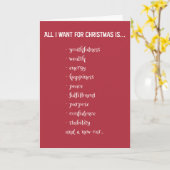 Alles, was ich Wollte.. Weihnachtskarte Karte (Gelbe Blume)