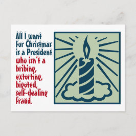 Alles, was ich zu Weihnachten gegen Trump Gewollt Postkarte