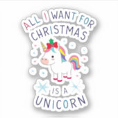 Alles, was ich zu Weihnachten Gewollt habe, ist ei Aufkleber (Vorderseite)
