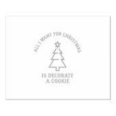 Alles, was ich zu Weihnachten gewollt habe, ist ei Gummistempel (Prägung)