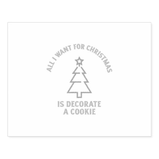 Alles, was ich zu Weihnachten gewollt habe, ist ei Gummistempel (Prägung)