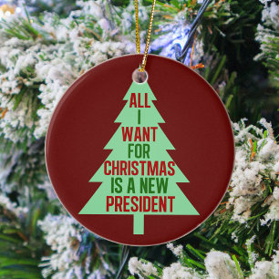 Alles, was ich zu Weihnachten Gewollt habe, ist ei Keramik Ornament