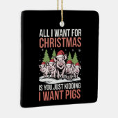 Alles, was ich zu Weihnachten Gewollt habe, ist ei Keramikornament (Rechts)