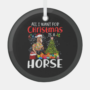 Alles, was ich zu Weihnachten Gewollt habe, ist ei Ornament Aus Glas