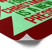 Alles, was ich zu Weihnachten Gewollt habe, ist ei Poster (Ecke)