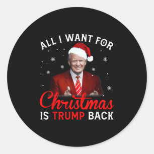 alles, was ich zu Weihnachten gewollt habe, ist ei Runder Aufkleber