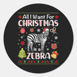 Alles, was ich zu Weihnachten Gewollt habe, ist ei Runder Aufkleber