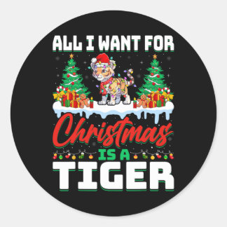 Alles, was ich zu Weihnachten Gewollt habe, ist ei Runder Aufkleber