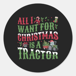 Alles, was ich zu Weihnachten Gewollt habe, ist ei Runder Aufkleber