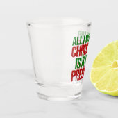 Alles, was ich zu Weihnachten Gewollt habe, ist ei Schnapsglas (Links)