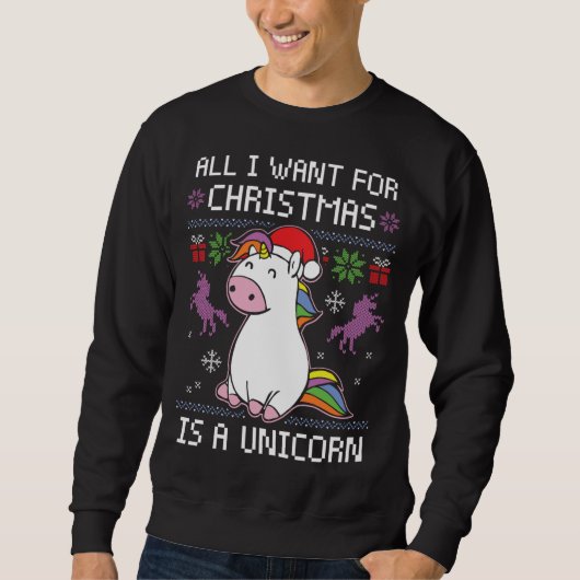 Alles, was ich zu Weihnachten Gewollt habe, ist ei Sweatshirt (Vorderseite)