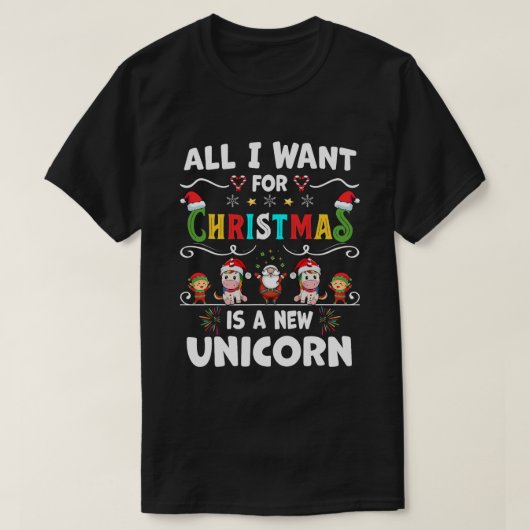 Alles, was ich zu Weihnachten Gewollt habe, ist ei T-Shirt (Design vorne)