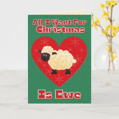 Alles, was ich zu Weihnachten Gewollt habe, ist Ew Karte (Gelbe Blume)