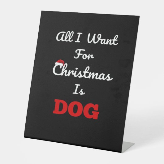 Alles, was ich zu Weihnachten Gewollt habe, ist Hu Sockelschild (Vorderseite)