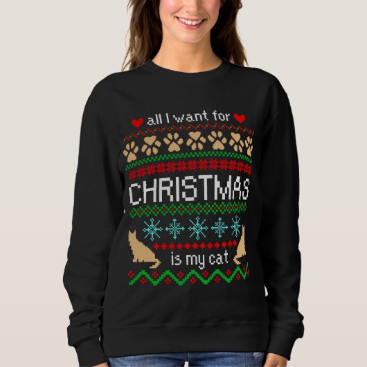 Alles, was ich zu Weihnachten Gewollt habe, ist me Sweatshirt (Vorderseite)