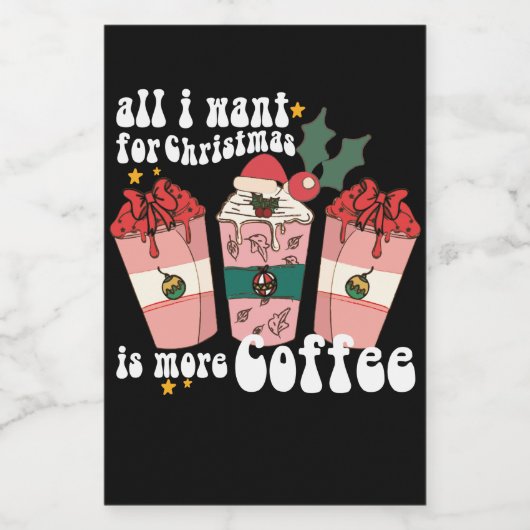 Alles, was ich zu Weihnachten Gewollt habe, ist me Weinetikett (Einzelnes Label)