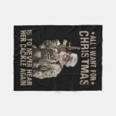 Alles, was ich zu Weihnachten Gewollt habe, ist, n Fleecedecke (Vorderseite (Horizontal))