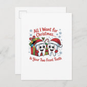 Alles, was ich zu Weihnachten Gewollt habe, sind I Ankündigungspostkarte (Vorne/Hinten)