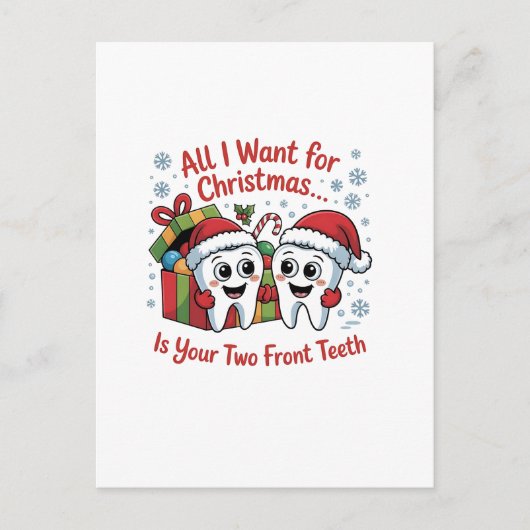 Alles, was ich zu Weihnachten Gewollt habe, sind I Ankündigungspostkarte (Vorderseite)