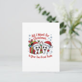 Alles, was ich zu Weihnachten Gewollt habe, sind I Ankündigungspostkarte (Stehend Vorderseite)