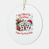 Alles, was ich zu Weihnachten Gewollt habe, sind I Keramik Ornament (Links)