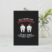 Alles, was ich zu Weihnachten Gewollt habe, sind m Einladung (Stehend Vorderseite)