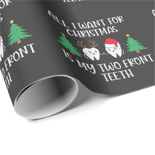 Alles, was ich zu Weihnachten Gewollt habe, sind m Geschenkpapier (Rolleneckpunkt)