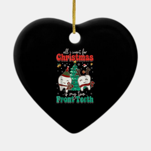 Alles, was ich zu Weihnachten Gewollt habe, sind m Keramik Ornament (Hinten)