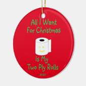 Alles, was ich zu Weihnachten Gewollt habe, sind m Keramik Ornament (Links)