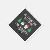 Alles, was ich zu Weihnachten Gewollt habe, sind m Serviette (Ecke)