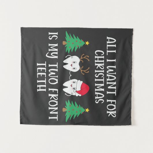 Alles, was ich zu Weihnachten Gewollt habe, sind m Wandteppich (Vorderseite (Horizontal))