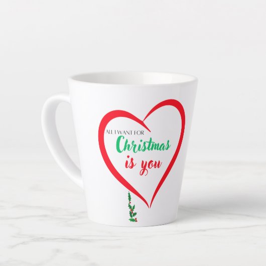 Alles, was ich zu Weihnachten gewollt habe, sind S Milchtasse (Linke Ecke)