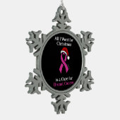 Alles, was ich zu Weihnachten/Hut Gewollt habe...B Schneeflocken Zinn-Ornament (Links)