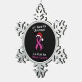 Alles, was ich zu Weihnachten/Hut Gewollt habe...B Schneeflocken Zinn-Ornament (Rechts)