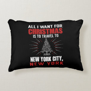 Alles, was ich zu Weihnachten nach New York City G Dekokissen
