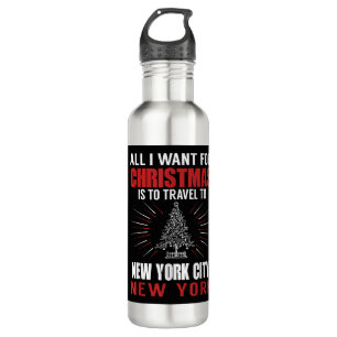 Alles, was ich zu Weihnachten nach New York City G Edelstahlflasche