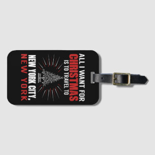 Alles, was ich zu Weihnachten nach New York City G Gepäckanhänger